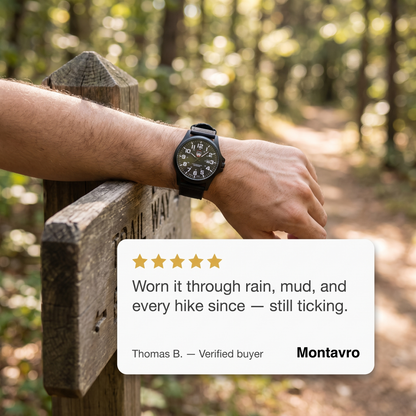 Men's Water-Resistant Watch for Outdoor Activities