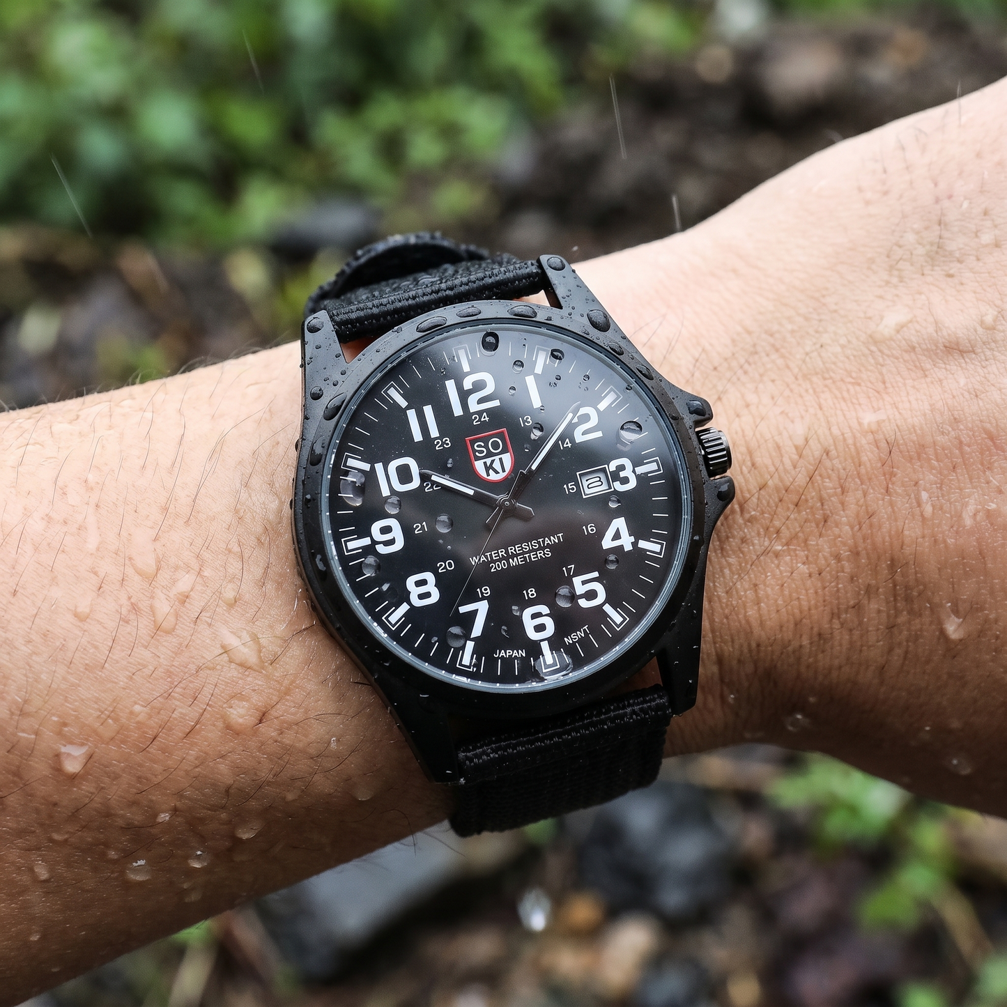 Men's Water-Resistant Watch for Outdoor Activities