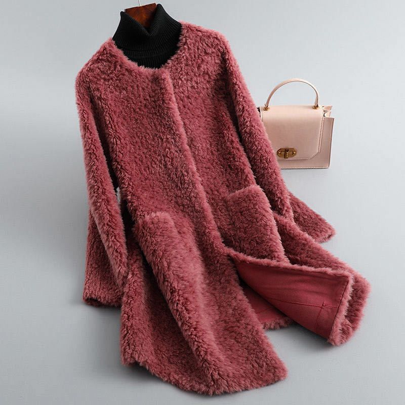 Olivia Elegant Soft Shearling Coat