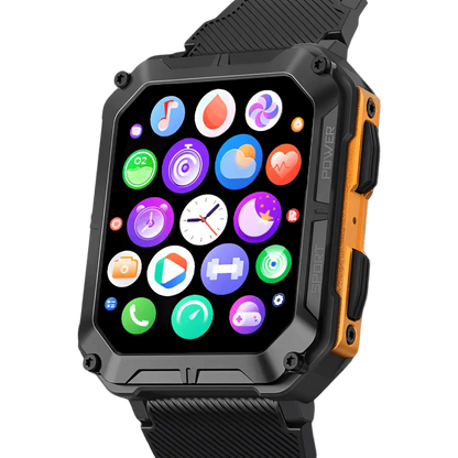 Montre Connectée Robuste Étanche IP68, Cardio et Podomètre, Autonomie Jusqu'à 14 Jours