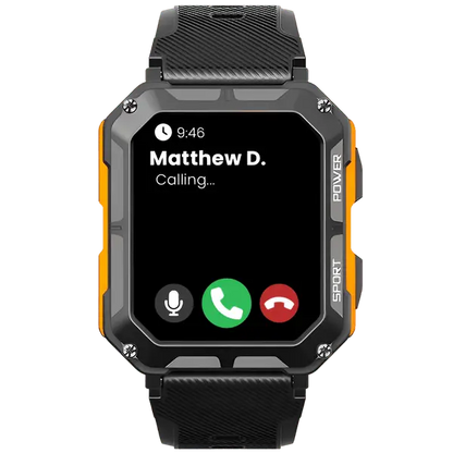Montre Connectée Robuste Étanche IP68, Cardio et Podomètre, Autonomie Jusqu'à 14 Jours