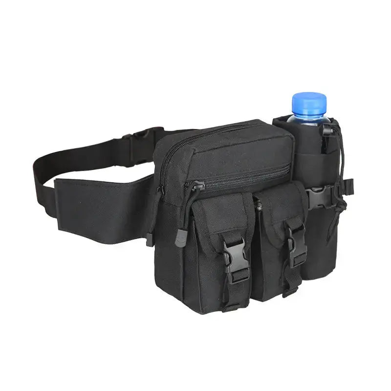 Outdoor Fanny Pack with Detachable Water Bottle Holder for Hiking and Cycling