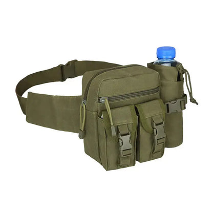 Outdoor Fanny Pack with Detachable Water Bottle Holder for Hiking and Cycling