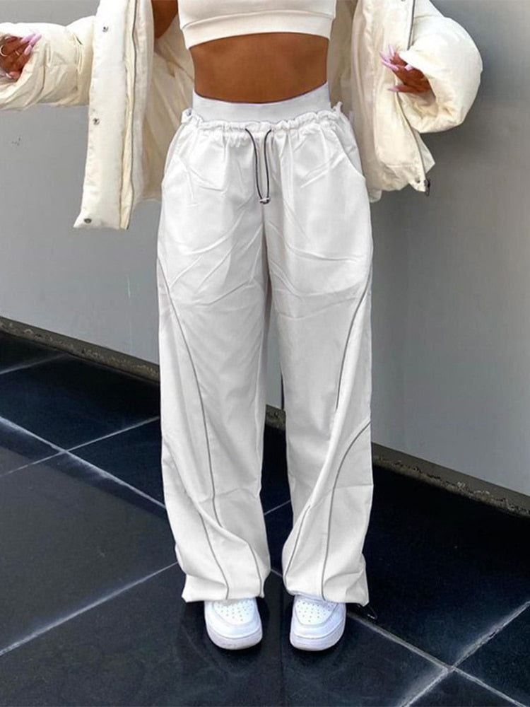 Pantalon Cargo Femme -Taille Élastique