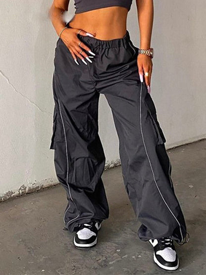 Pantalon Cargo Femme -Taille Élastique