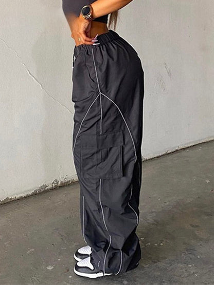 Pantalon Cargo Femme -Taille Élastique