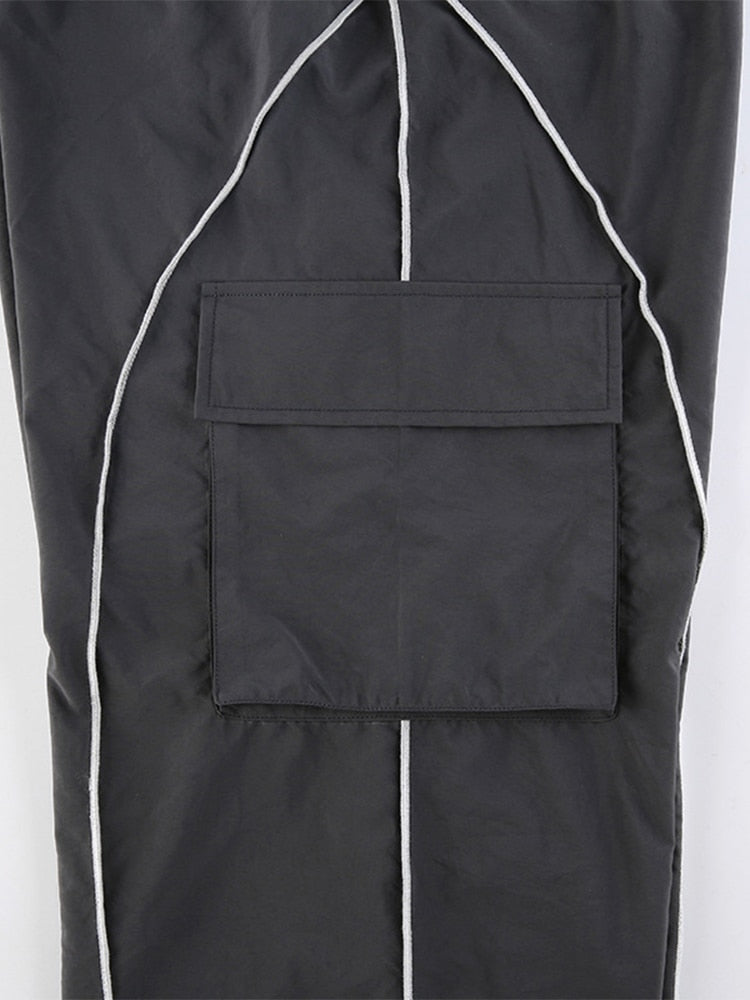 Pantalon Cargo Femme -Taille Élastique