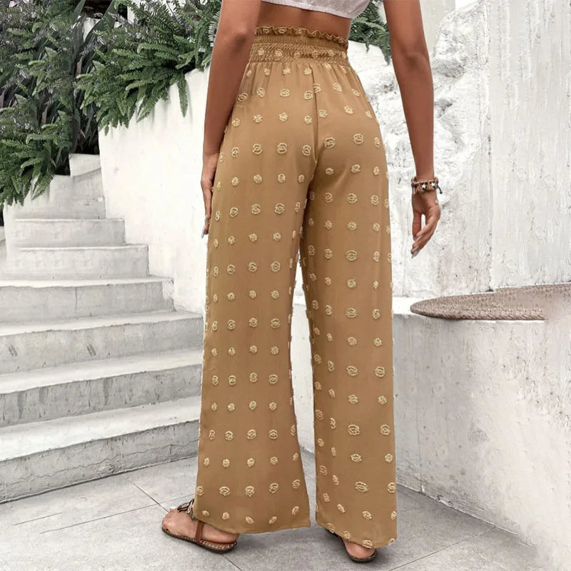 Pantalon Palazzo Femme - Taille Haute Longueur Cheville