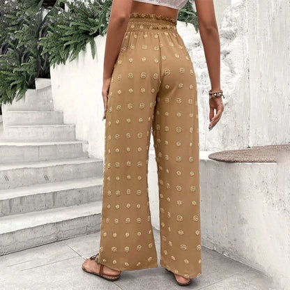 Pantalon Palazzo Femme - Taille Haute Longueur Cheville