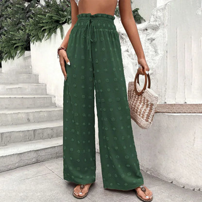 Pantalon Palazzo Femme - Taille Haute Longueur Cheville
