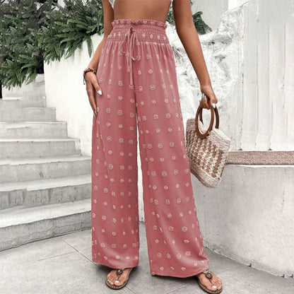 Pantalon Palazzo Femme - Taille Haute Longueur Cheville