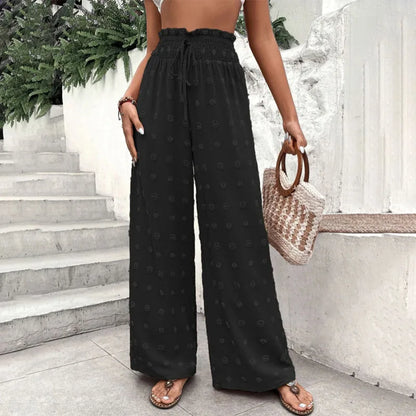 Pantalon Palazzo Femme - Taille Haute Longueur Cheville