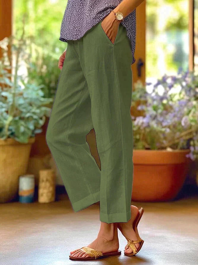 Pantalon décontracté femme - Poches latérales