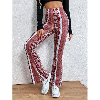 Pantalon Évasé Femme - Style Bohème Vintage