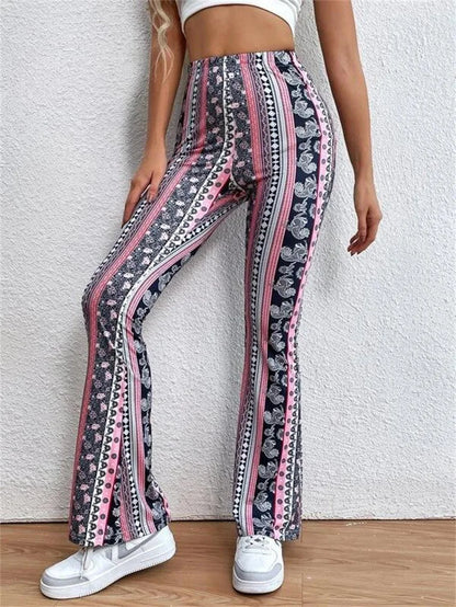 Pantalon Évasé Femme - Style Bohème Vintage