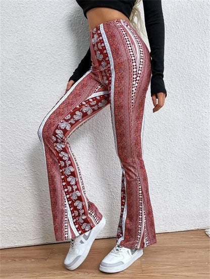 Pantalon Évasé Femme - Style Bohème Vintage