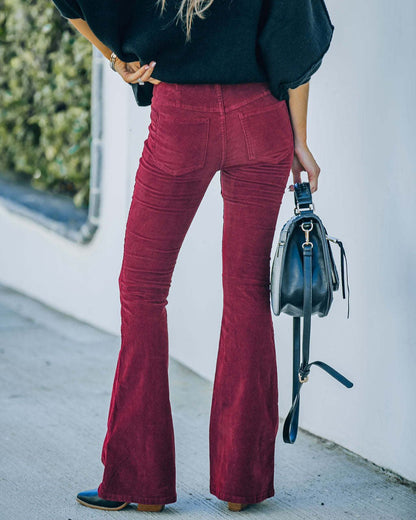 Pantalon évasé femme - Style Rétro Confortable