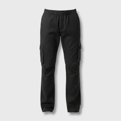 Pantalon Cargo Homme en Coton Coupe Droite, 6 Poches Respirant et Durable pour Randonnée