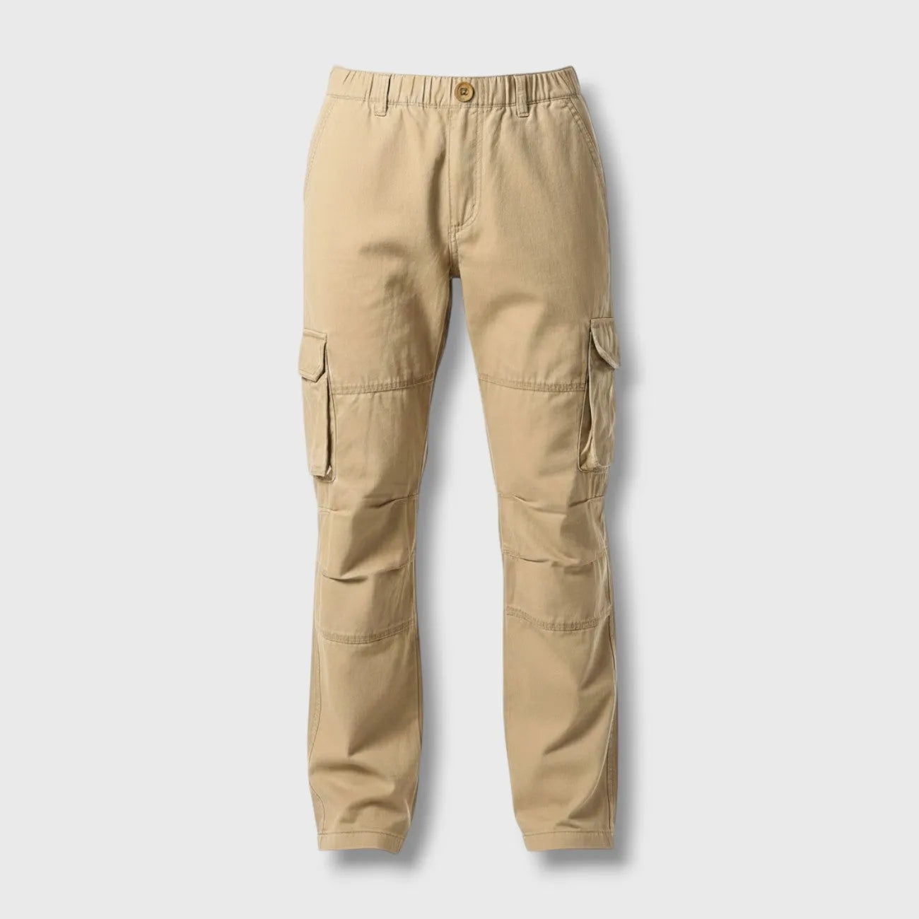 Pantalon Cargo Homme en Coton Coupe Droite, 6 Poches Respirant et Durable pour Randonnée