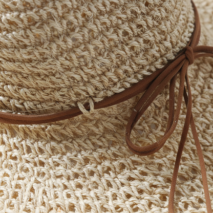 Phoebe Elegant Wide Brim Sun Hat with UV Protection