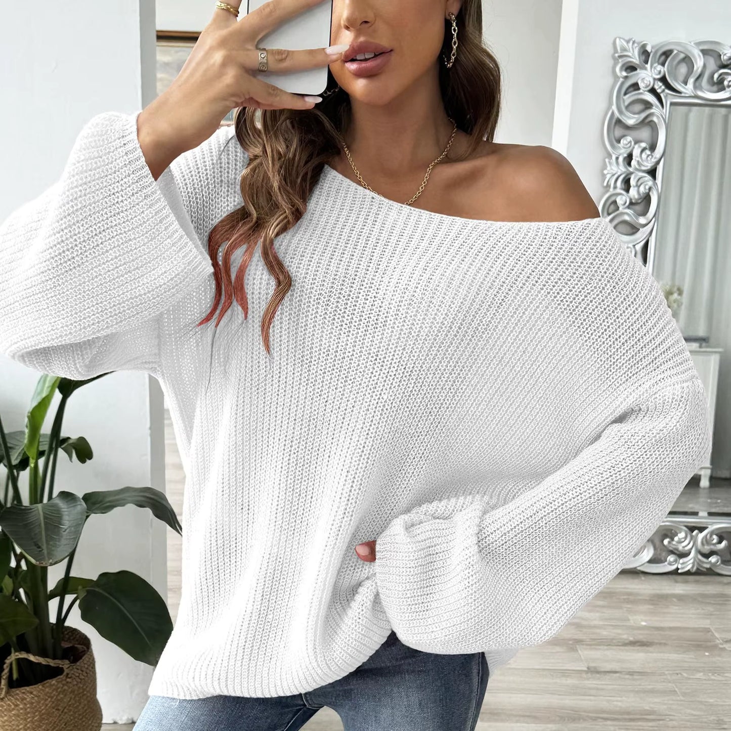 Pull Femme Col Montant