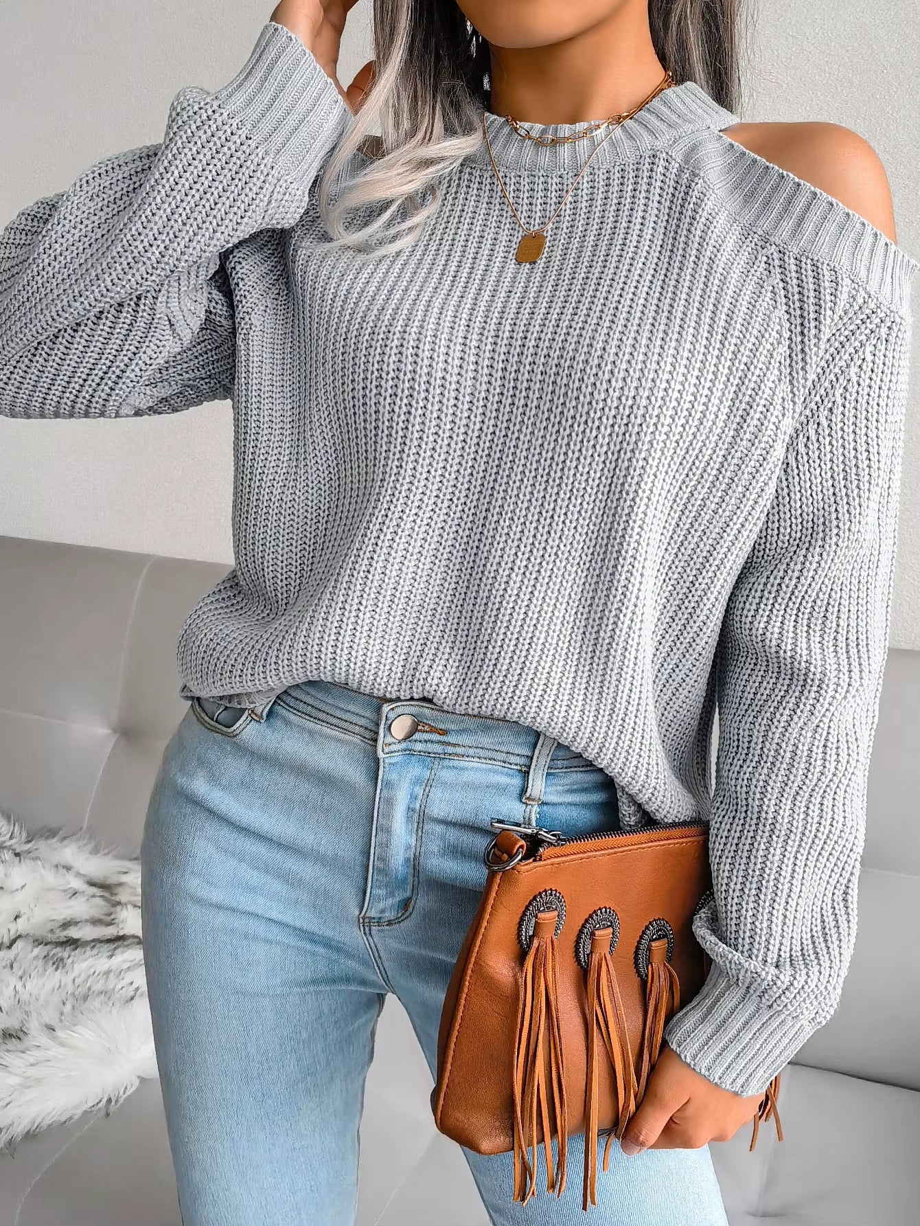 Pull Femme à Manches Longues
