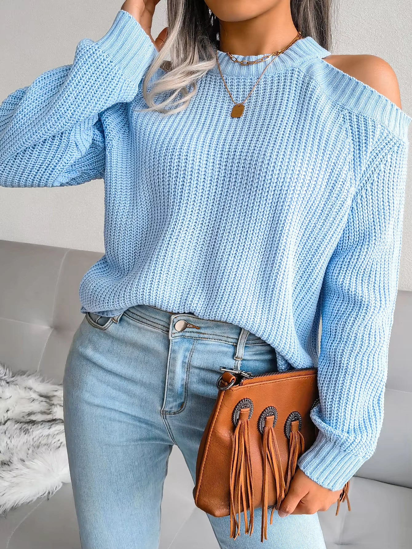 Pull Femme à Manches Longues