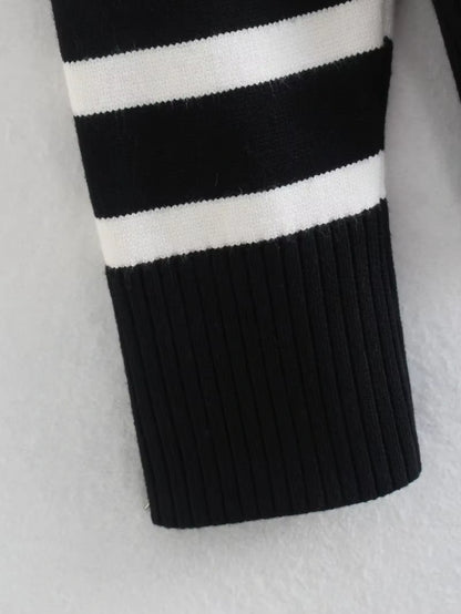 Pull Femme à Rayures Hivernales