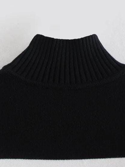 Pull Femme à Rayures Hivernales