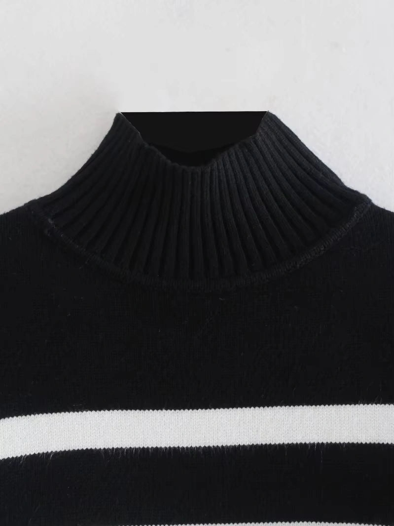 Pull Femme à Rayures Hivernales