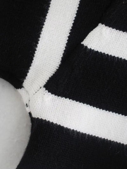Pull Femme à Rayures Hivernales