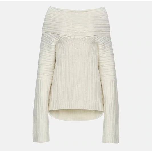 Løs genser med lange ermer for dame