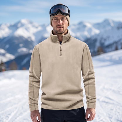 Premium Men's Extra Warm Ski Sweater with Zip