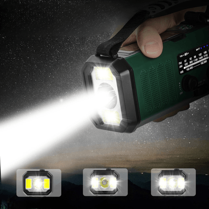 Emergency Radio with Solar Charging and USB