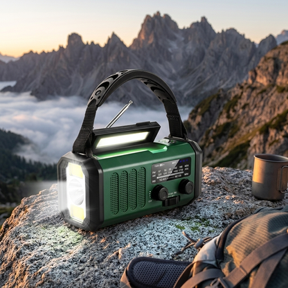 Emergency Radio with Solar Charging and USB