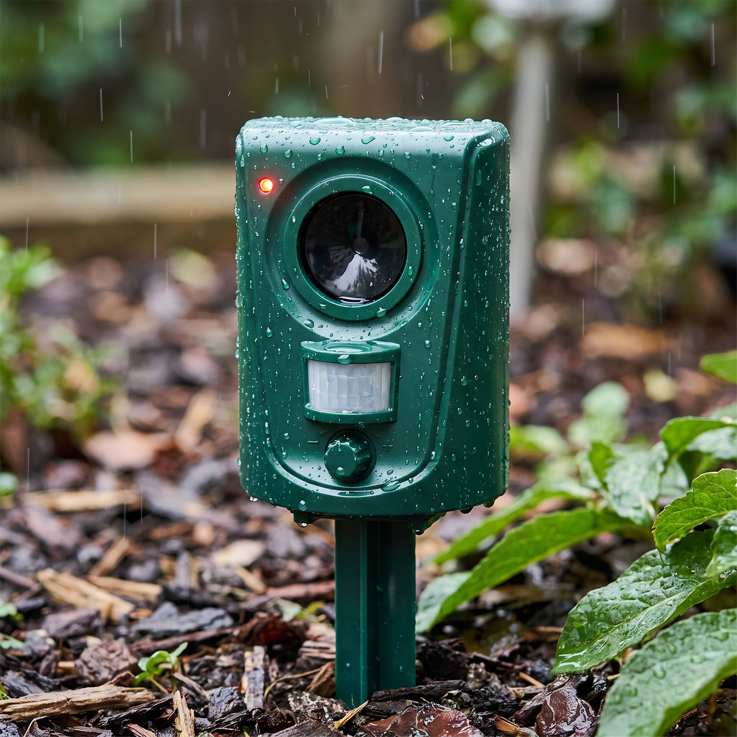 Ultrasonic Cat Repellent with Motion Detector, 10 m Range and IPX4 Rating