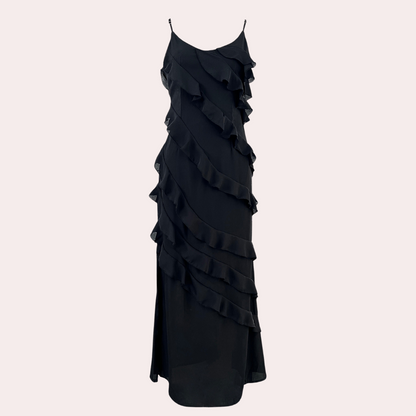 Robe de Soirée Femme - Longue Ajustée - Bretelles Fines