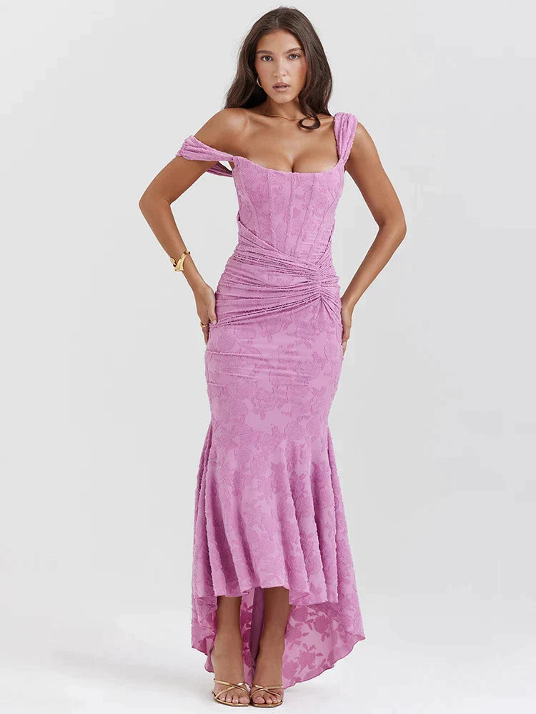 Robe de Soirée Femme - Épaules Dénudées