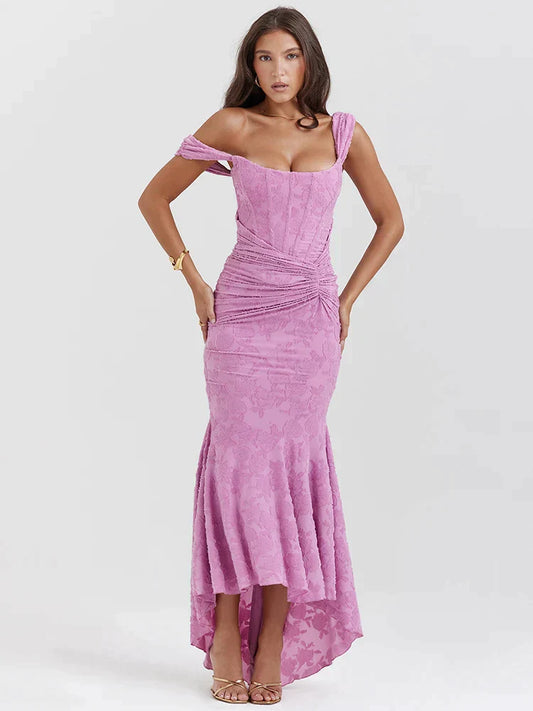 Robe de Soirée Femme - Épaules Dénudées