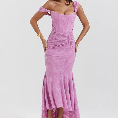 Robe de Soirée Femme - Épaules Dénudées