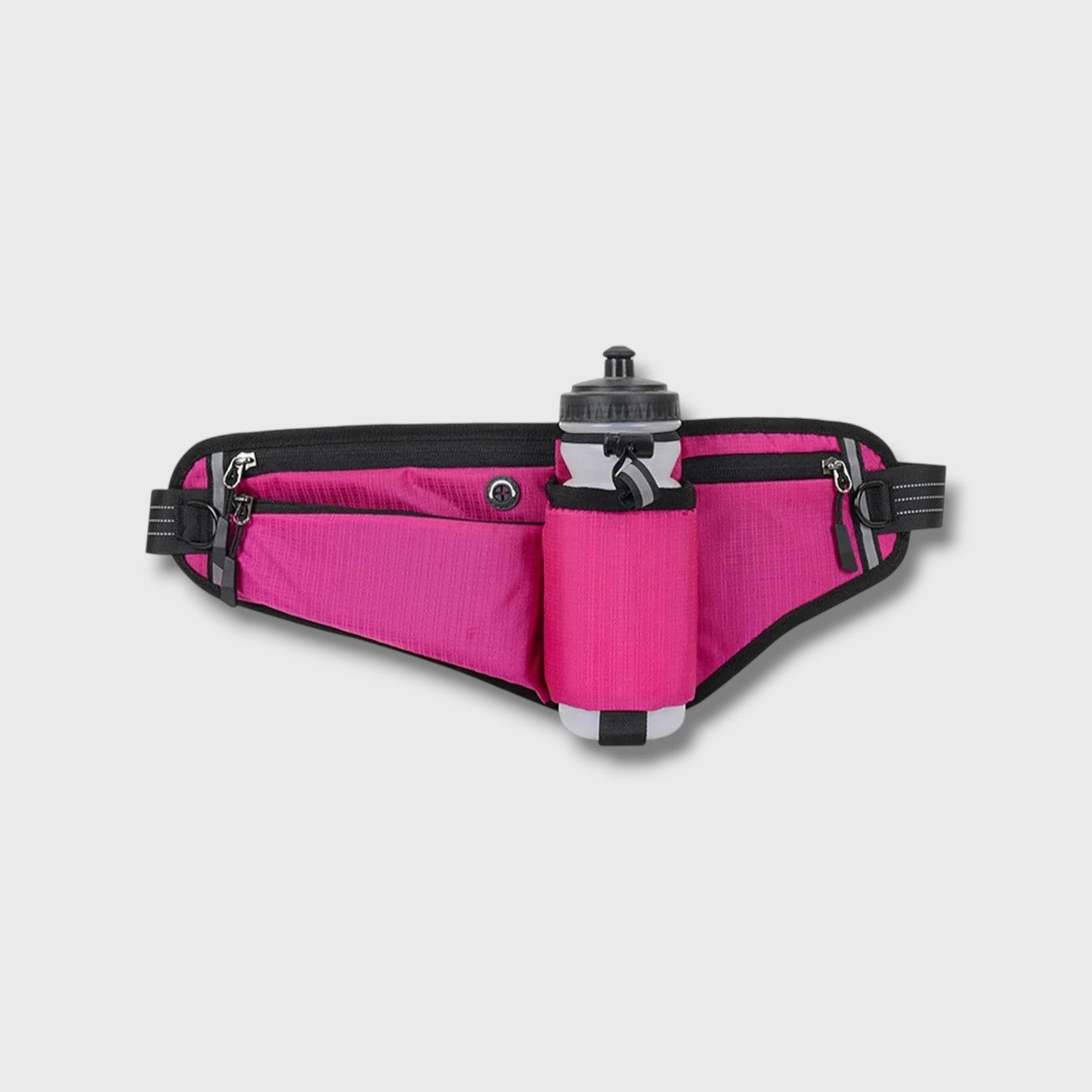 Ceinture de Running avec Porte-Bidon et Poches Zippées pour Course et Randonnée