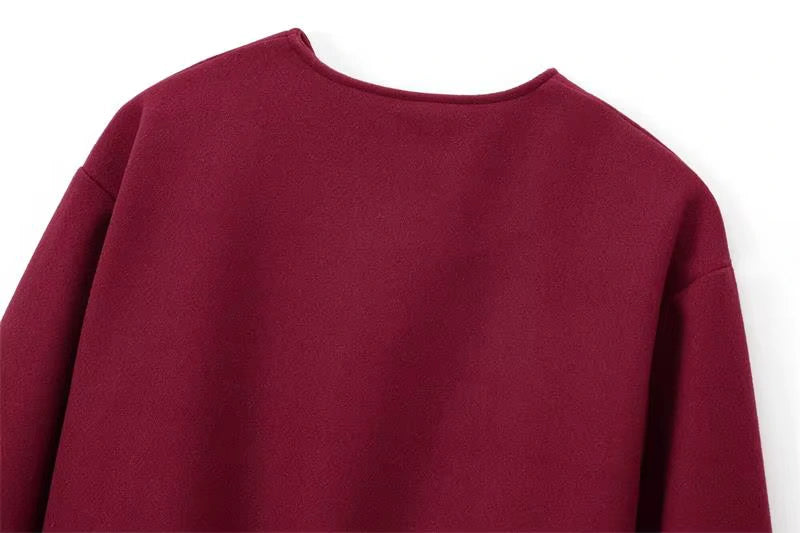 Veste Courte en Tweed Doux pour Femme