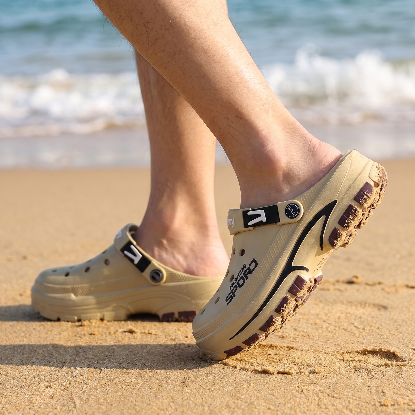 Sabots Outdoor Homme Antidérapants et Respirants pour Jardin et Plage