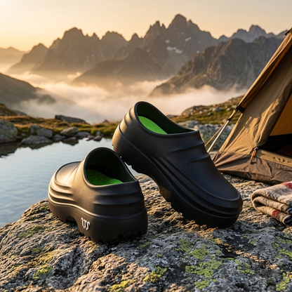 Water-Resistant Slip-On Clogs with Padded Sole