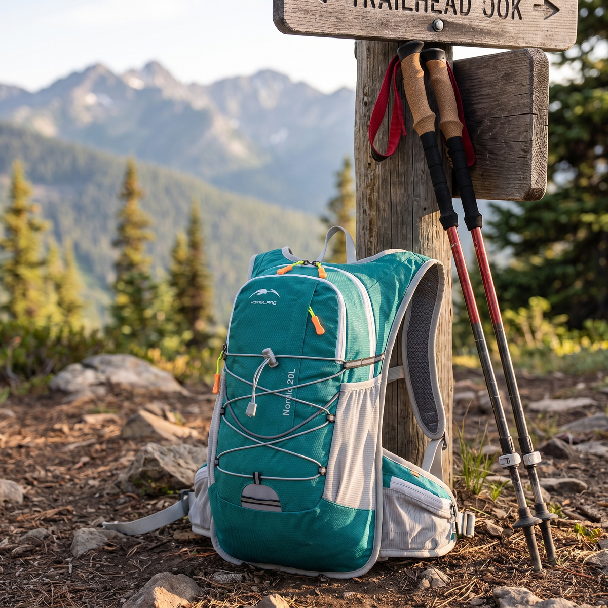 Women's Hiking Backpack 20L with Hydration and Insulation