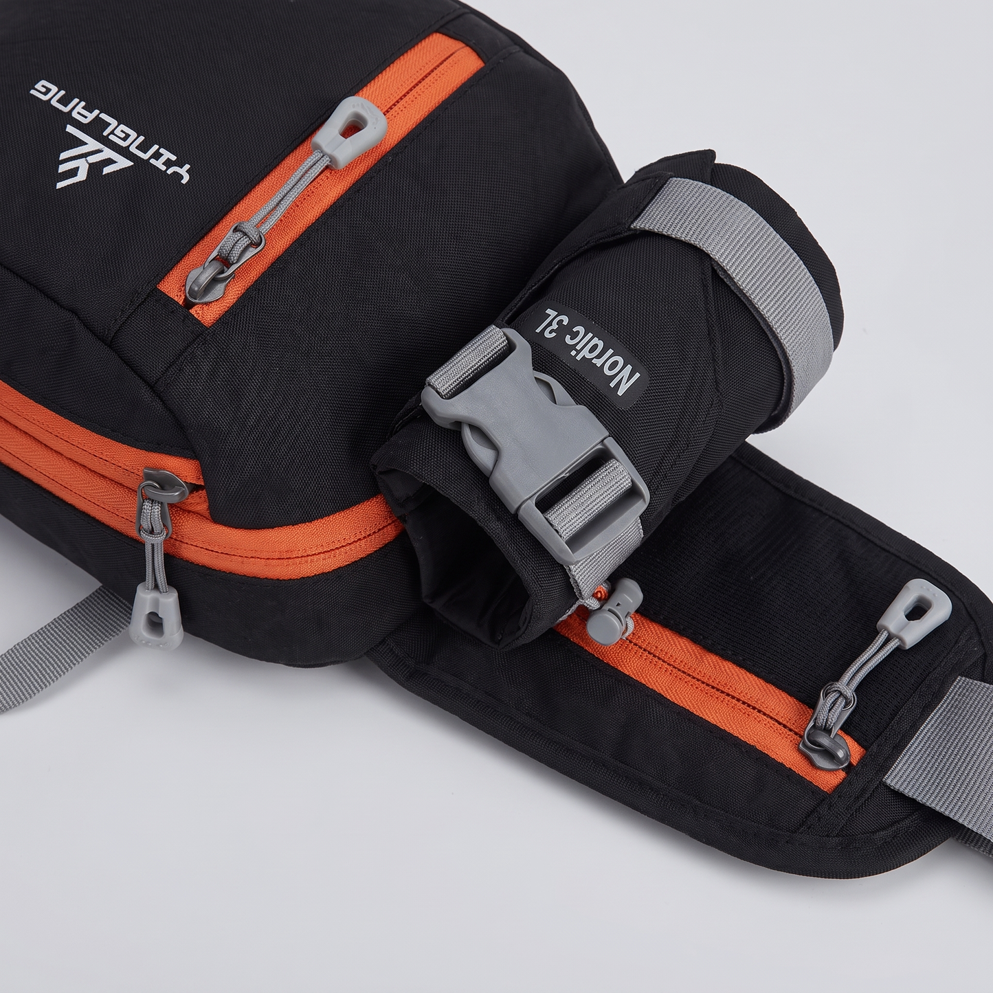 Lightweight Water-Resistant Hiking Waist Bag with Bottle Holder