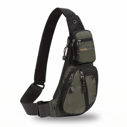 Weather-Resistant Shoulder Bag With Secure Compartments