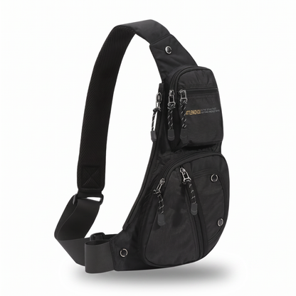 Weather-Resistant Shoulder Bag With Secure Compartments