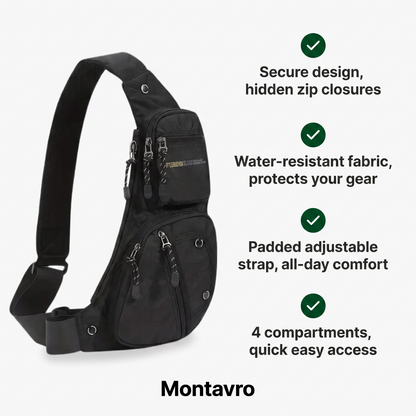 Weather-Resistant Shoulder Bag With Secure Compartments