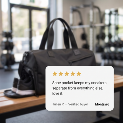 Sports Bag with Shoe Compartment - Unisex Waterproof Bag